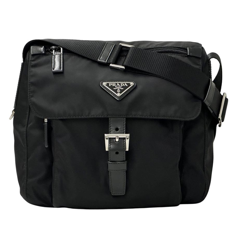 PRADA プラダ ショルダーバッグ テスート 黒 PRADA（プラダ） 【お取り寄せ】 【並行輸入品】 ショルダーバッグ