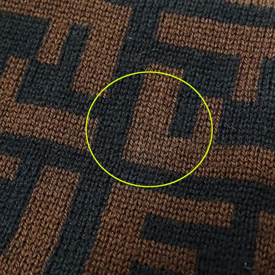 美品 FENDI フェンディ ウール マフラー イタリア製 ストール ブラウン フェンディ FENDI マフラー ストール ズッカ ブラウン ウール素材