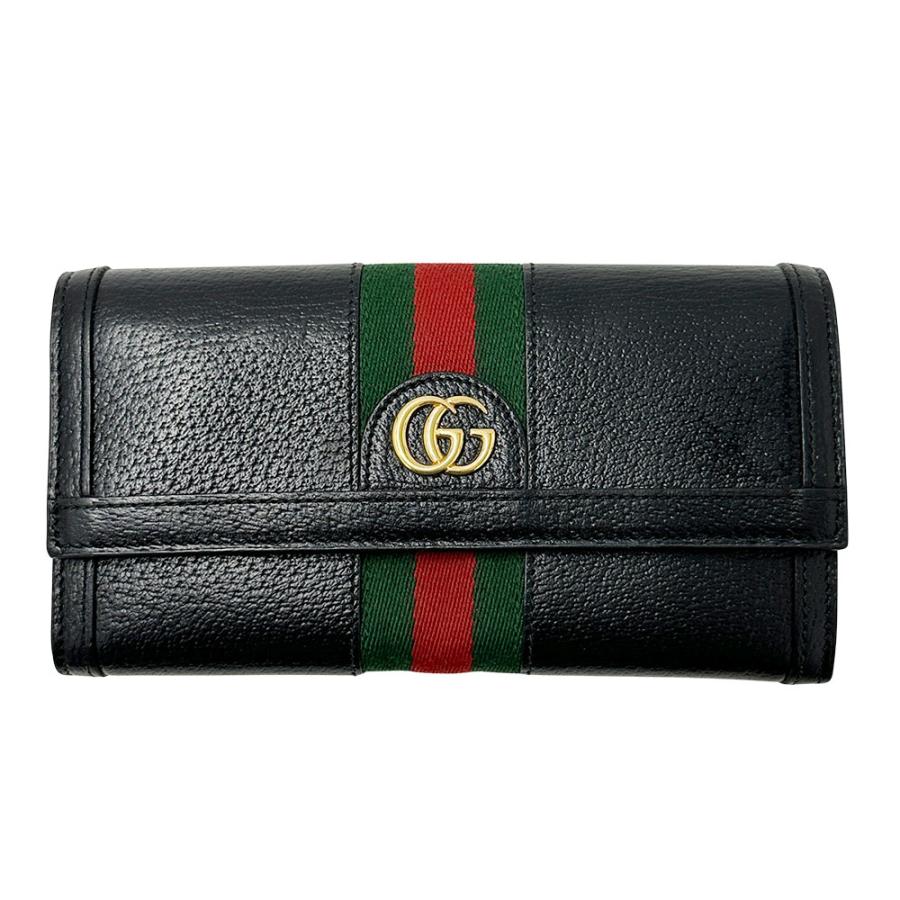 GUCCI（グッチ） 財布 オフィディア 長財布 レザー ブラック 719886