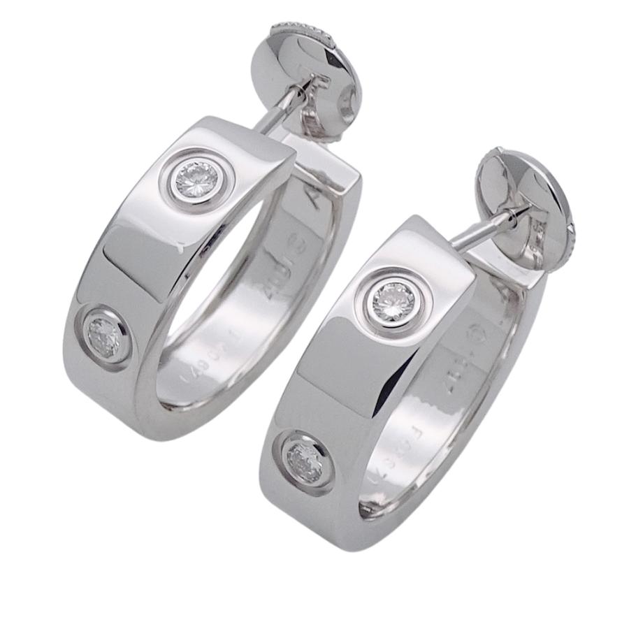 カルティエ ラブ ピアス シングル Au750YG 保証書(2024年) 新品仕上げ