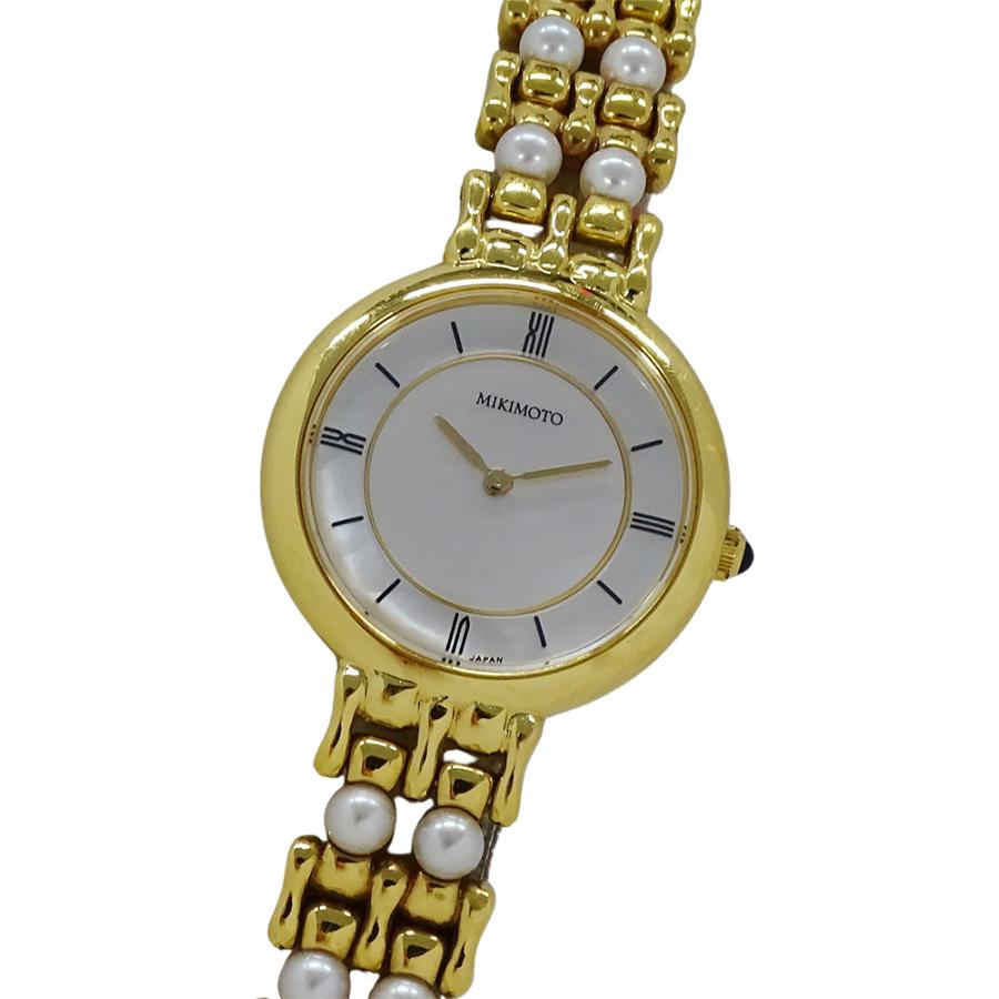 MIKIMOTO ミキモト 時計 レディース ブランド パール シェル クオーツ  