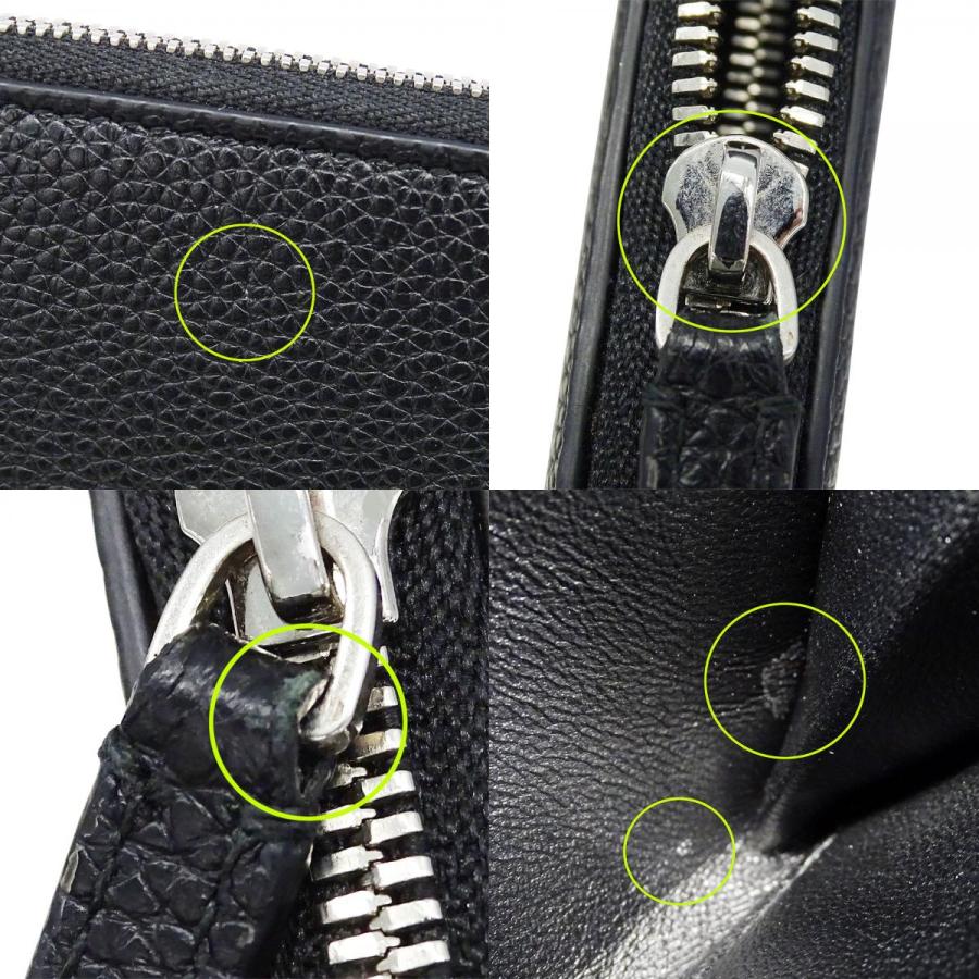 【良品】バレンシアガ　BALENCIAGA ブラックレザー 長財布　チャック式 BALENCIAGA - バレンシアガ／BALENCIAGA 長財布 財布 ウォレット