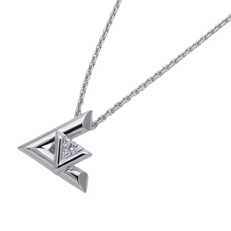 美品☆　ルイヴィトン　ネックレス　ダイヤ　パンダンティフ アルダント　750WG LOUIS VUITTON（ルイ・ヴィトン） ネックレス レディース ブランド