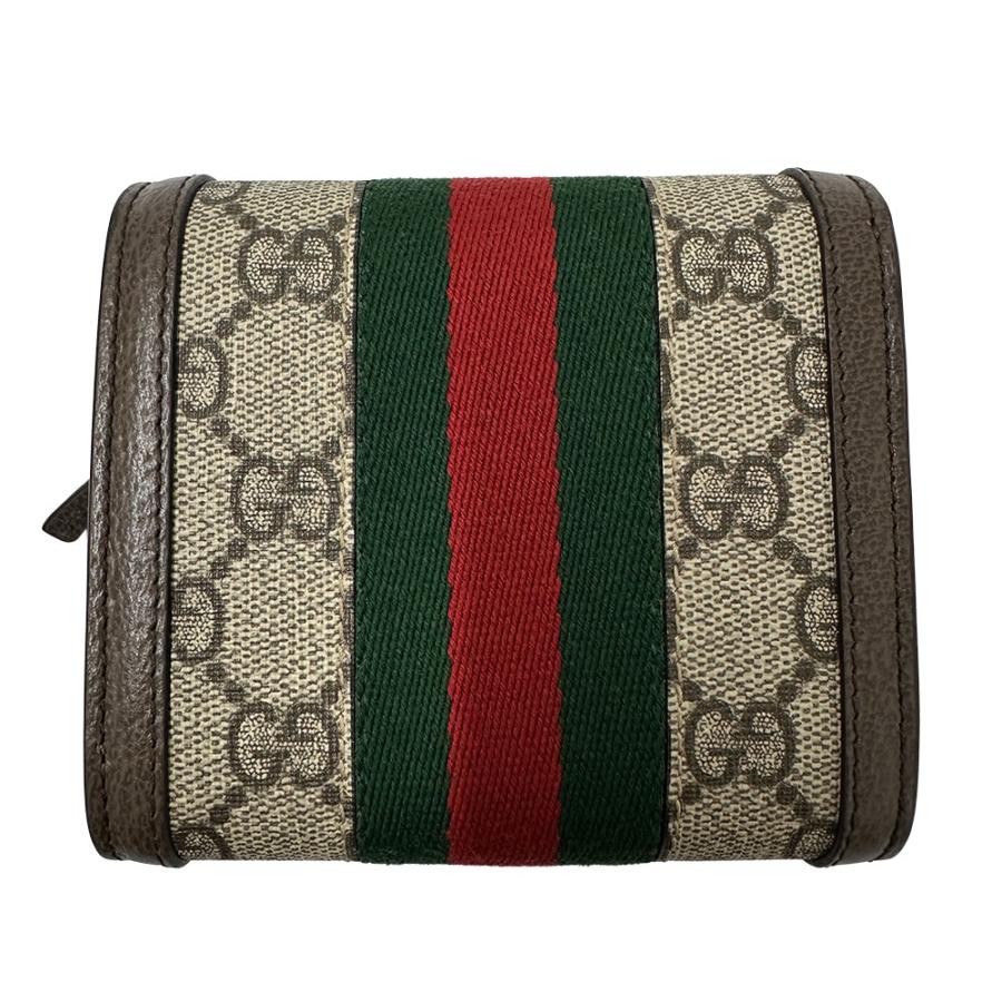GUCCI グッチ　オフィディア　シェリーライン 二つ折り財布　GGスプリーム GUCCI グッチ 財布 レディース ブランド オフィディア 二つ折り