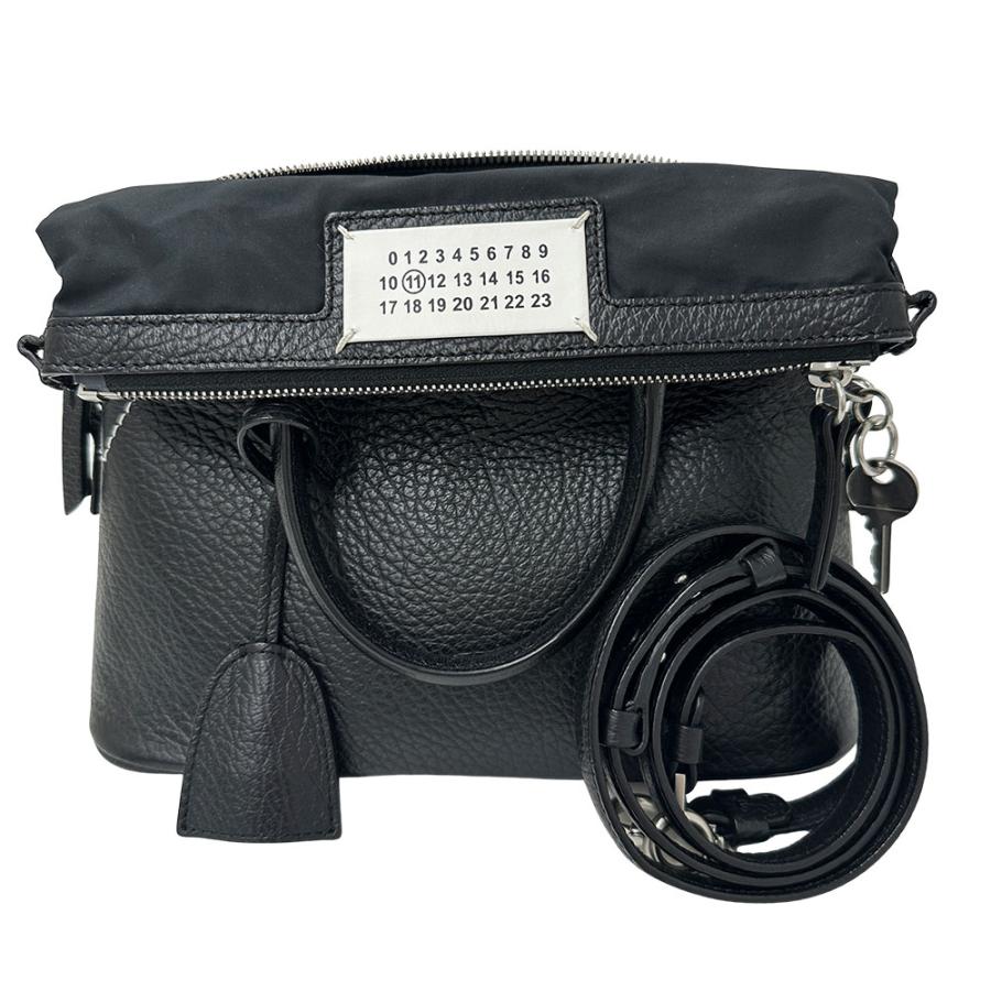 【極美品】マルジェラ　5AC オールレザー　ショルダーバッグ　ブラック 極美品】マルジェラ 5AC オールレザー ショルダーバッグ ブラック