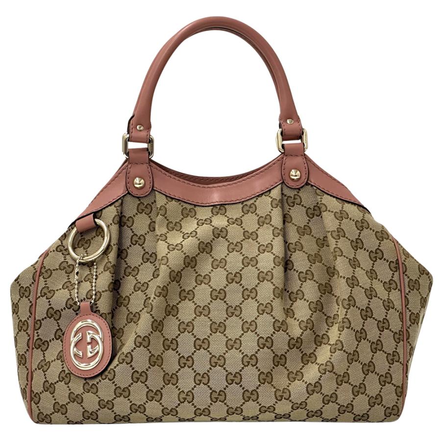 グッチ 211944 トートバッグ ベージュ  GUCCI スーキーバッグ GGキャンバス グッチ スーキーハンドバッグ ベージュ/エボニー/アイボリー 211944 GG