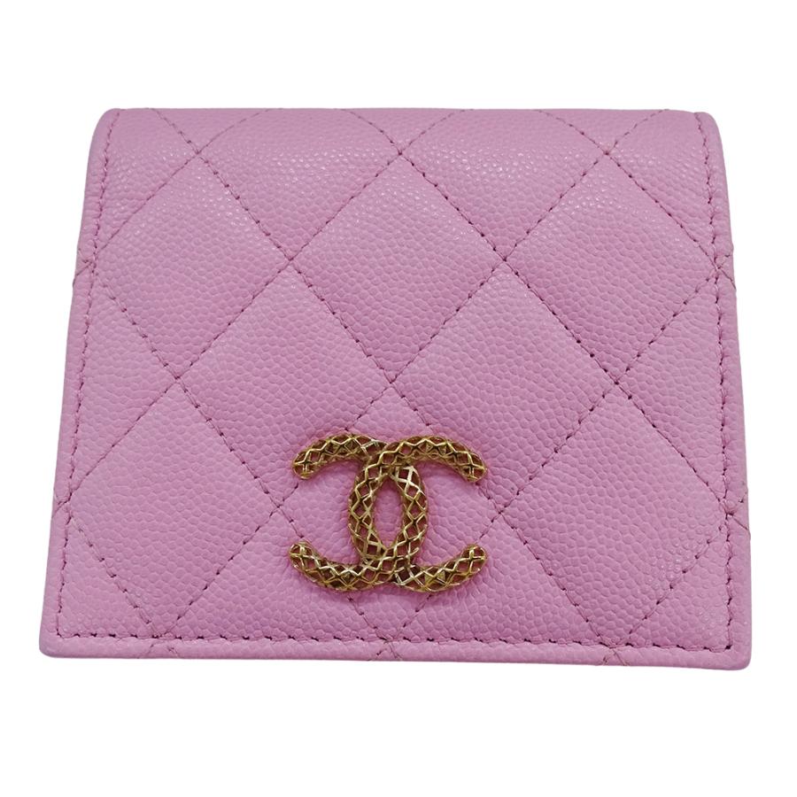 CHANEL（シャネル） 財布 レディース ブランド 二つ折り財布 キャビア 