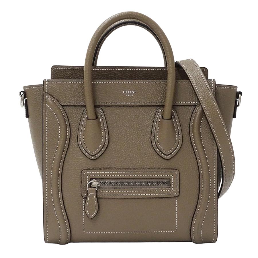 正規品 セリーヌ 2way トラペーズ ハンドバッグ ロゴ金具 レザー ブラウン 中古】 セリーヌ CELINE ハンドバッグ トラペラーズ 2WAYバッグ