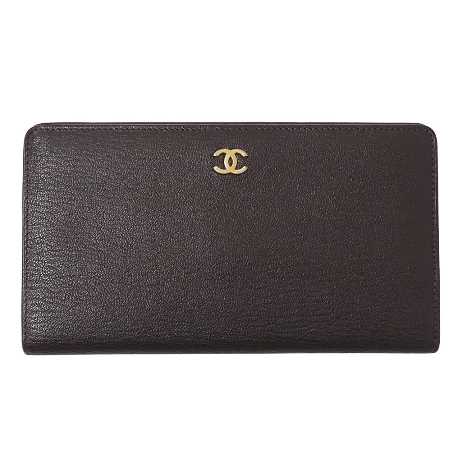 CHANEL(シャネル) 長財布 - 黒 ココマーク/ゴールド金具 CHANEL（シャネル） 【超美品】シャネル ラウンドファスナー長財布