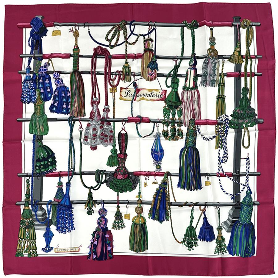 HERMES（エルメス） スカーフ カレ90 PASEMENTERIE 紐飾り レディース