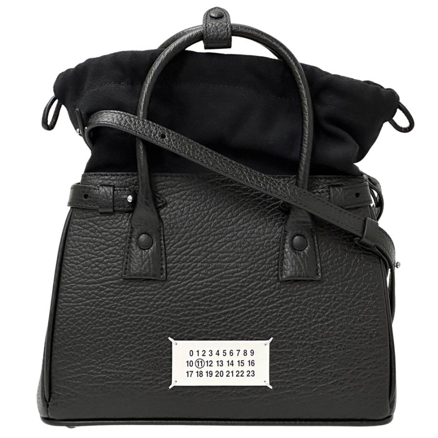 美品 メゾンマルジェラ レザー 2WAY ショルダーバッグ 5ac ブラック メゾン マルジェラ Maison Margiela バッグ レディース ブランド 5AC
