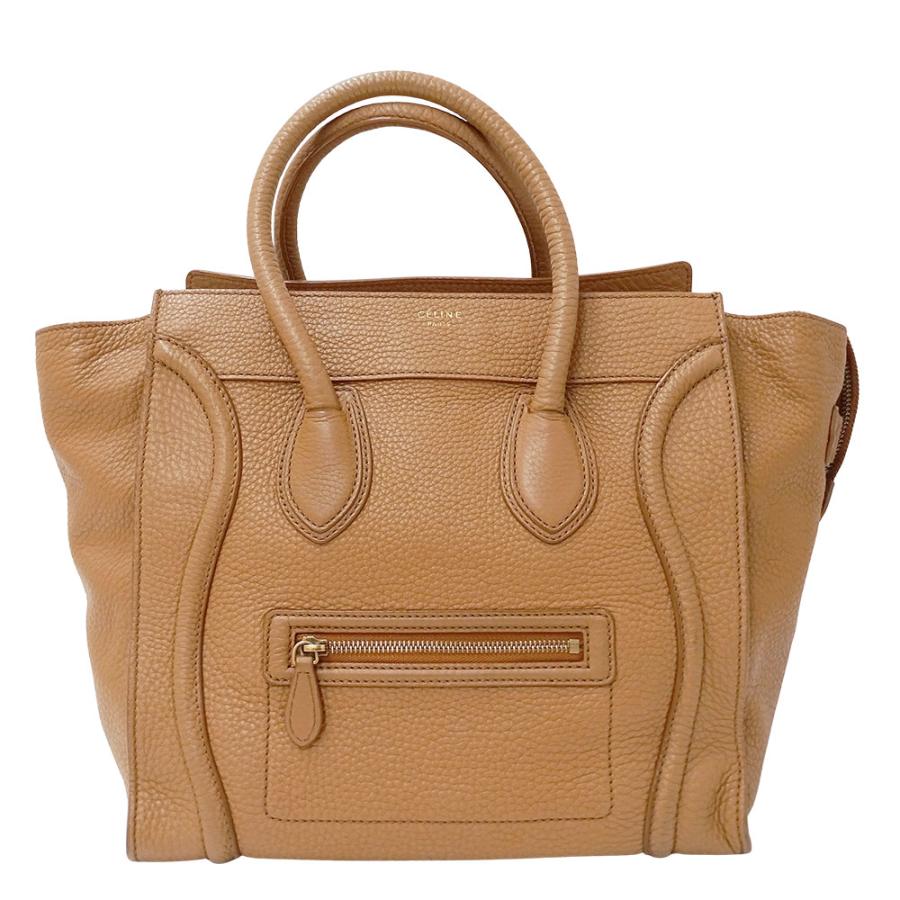 ☆値下げ☆美品 セリーヌ CELINE ハンドバッグ カーフレザー CELINE】ミディアム ティリー バッグ/ シャイニーカーフスキン (CELINE