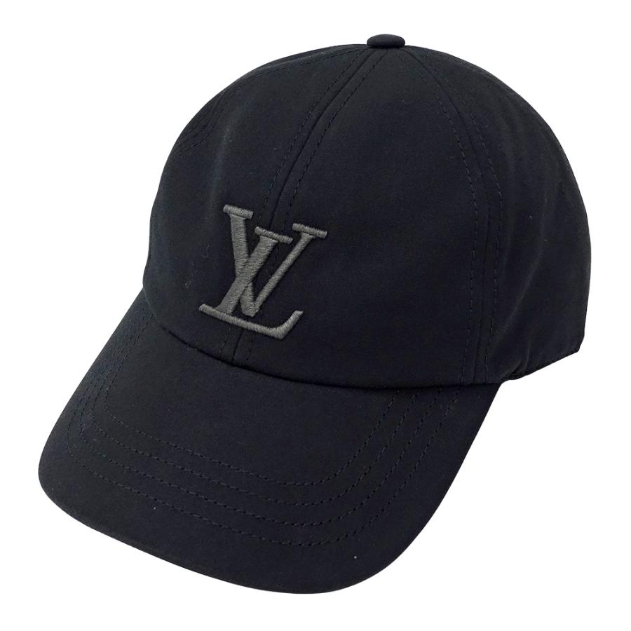 LOUIS VUITTON ブラック ベースボールキャップ LOUIS VUITTON】ルイ・ヴィトン モノグラム エッセンシャル M76584