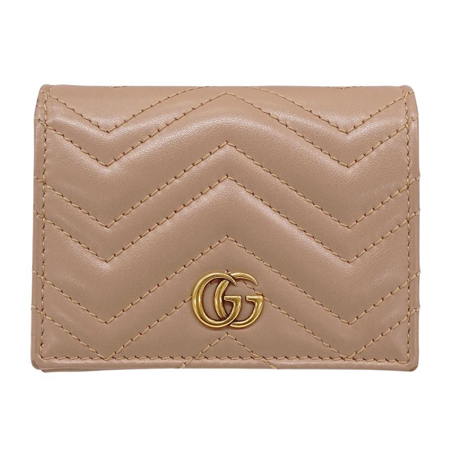 GUCCI（グッチ） 財布 レディース ブランド 二つ折り財布 レザー