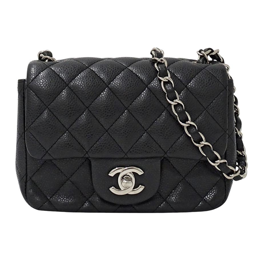 シャネル CHANEL ミニマトラッセ チェーンショルダーバッグ キャビアスキン G金具 8番台 【68094】 CHANEL（シャネル） バッグ マトラッセ ミニ レディース ブランド