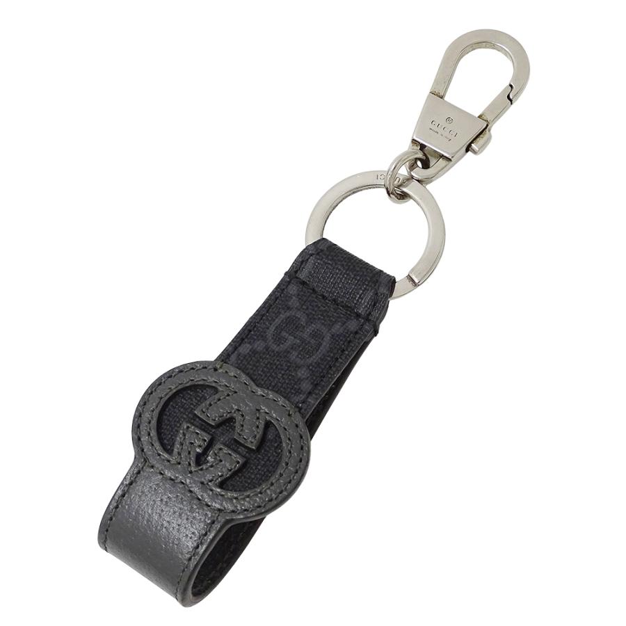 GUCCI（グッチ） キーリング メンズ ブランド GGスプリーム ブラック