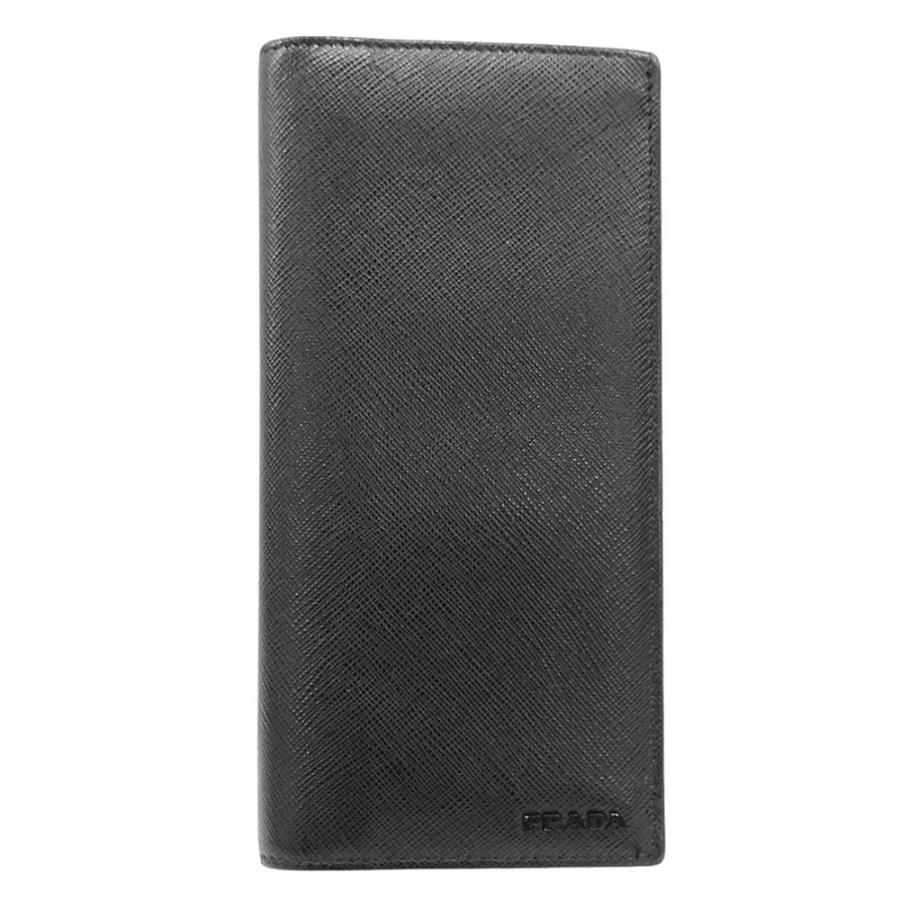 PRADA（プラダ） 財布 メンズ ブランド 長財布 サフィアーノ ブラック