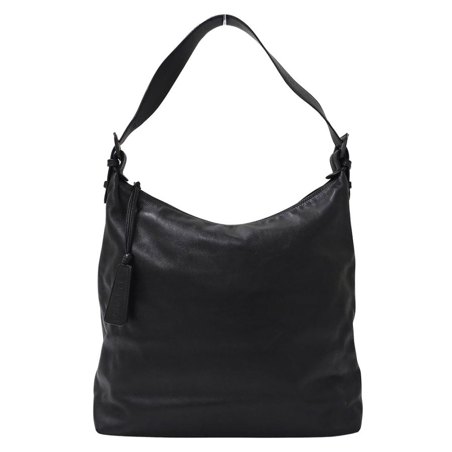 CHANEL ブラックレザーショルダーバッグ CHANEL（シャネル） バッグ レディース ブランド ショルダーバッグ