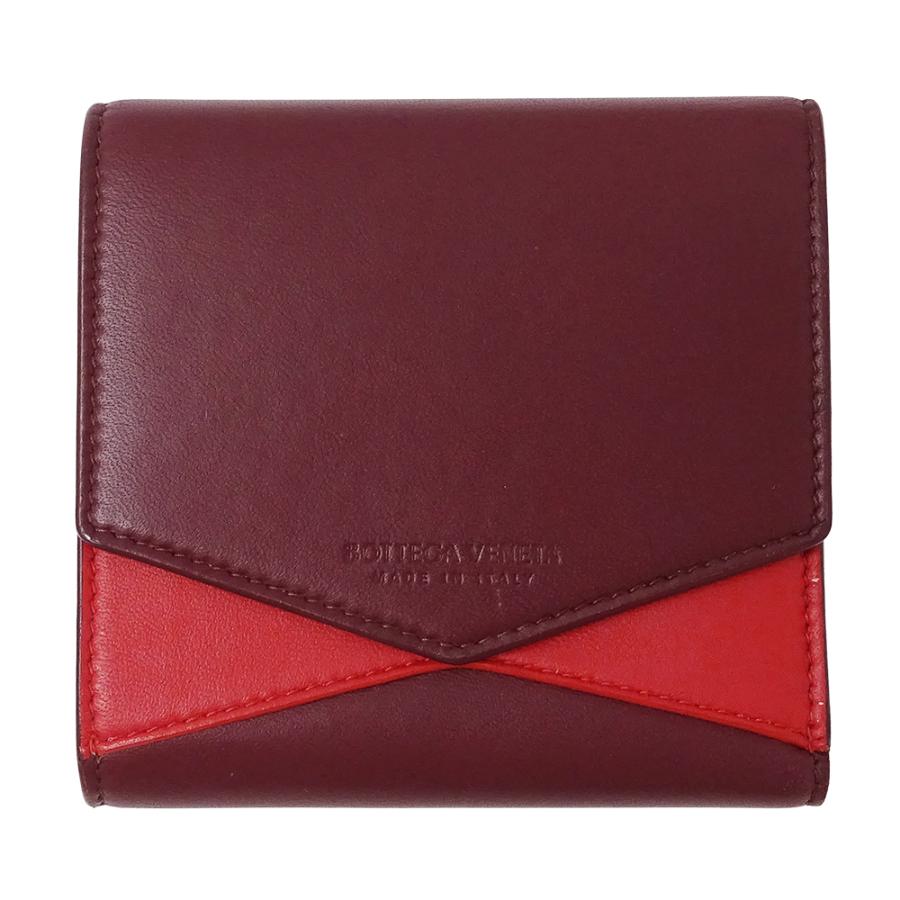 BOTTEGA VENETA 二つ折り財布 レッド BOTTEGA VENETA（ボッテガ・ヴェネタ） 財布 レディース ブランド 二