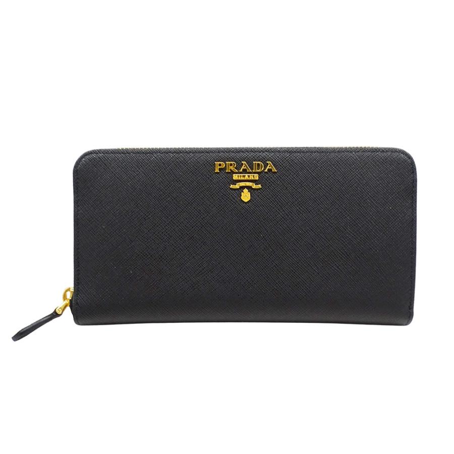 ♡PRADA 財布 サフィアーノブラック ♡ ギャランティーカード付き PRADA（プラダ） 財布 レディース メンズ ブランド 長財布