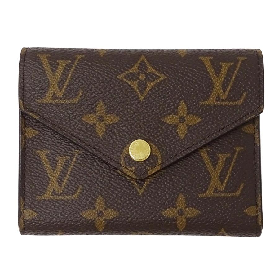 ルイ・ヴィトン LOUIS VUITTON 財布 レディース ブランド 三つ折り財布 ポルトフォイユ ヴィクトリーヌ M62472 ブラウン ミニ財布 おしゃれ 【中古】 LOUIS VUITTON（ルイ・ヴィトン） 財布 レディース ブランド 三つ折り
