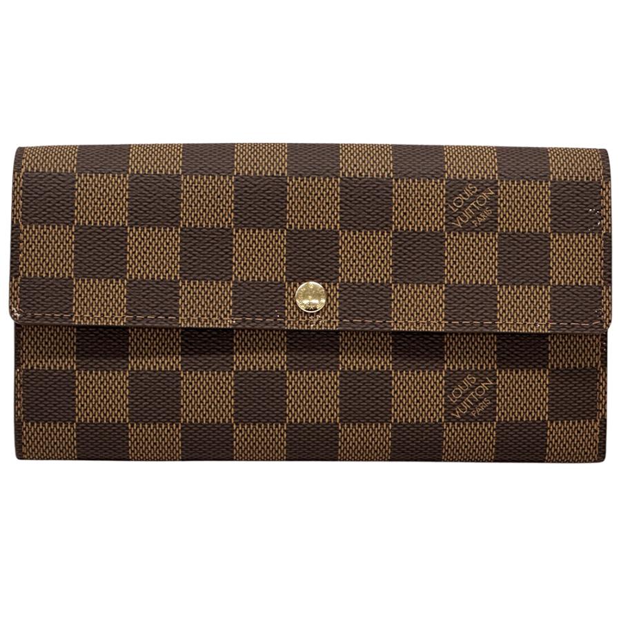 ルイ・ヴィトン LOUIS VUITTON 財布 ダミエ レディース メンズ ブランド 長財布 ポルトフォイユ・サラ エベヌ N61734 フラップ式 上品 大人 エレガント おしゃれ 【中古】 LOUIS VUITTON（ルイ・ヴィトン） 財布 ダミエ レディース メンズ