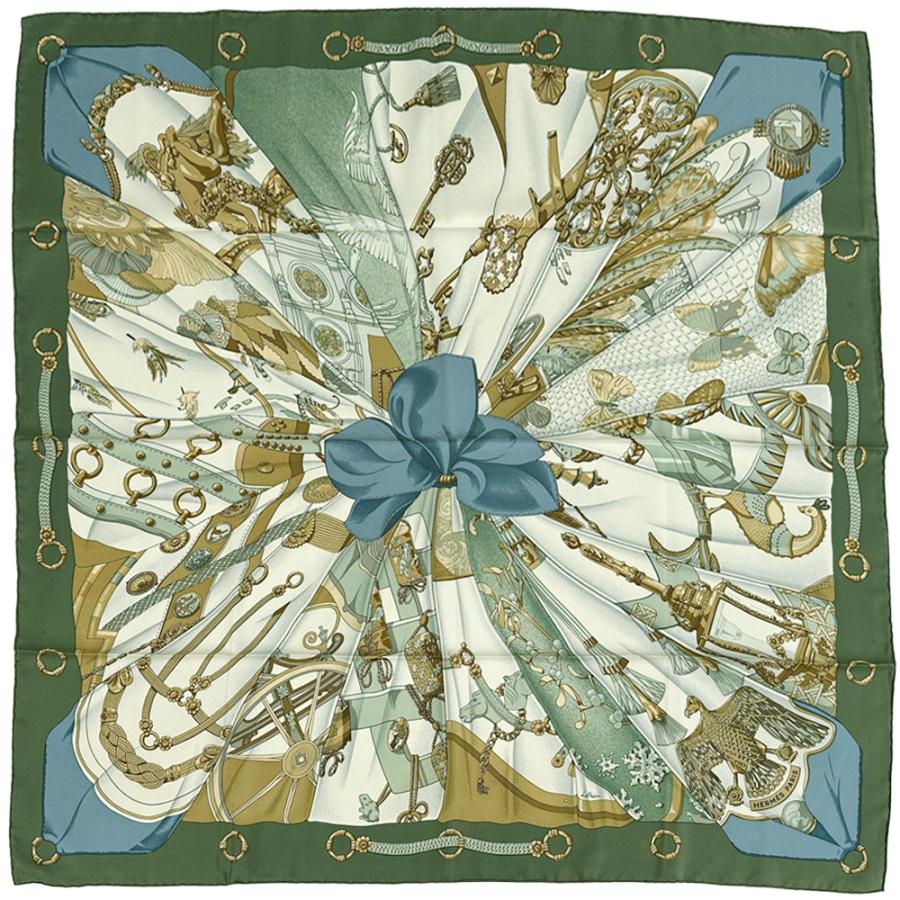 HERMES（エルメス） スカーフ カレ90 Soleil de Soie シルクの太陽