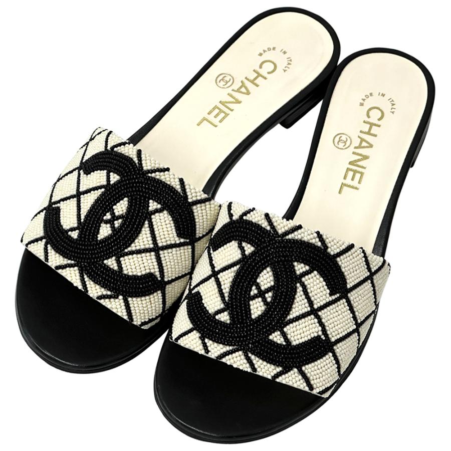 CHANEL シャネル　ココマークサンダル　24cm CHANEL（シャネル） サンダル ココマーク レディース ブランド ビーズ