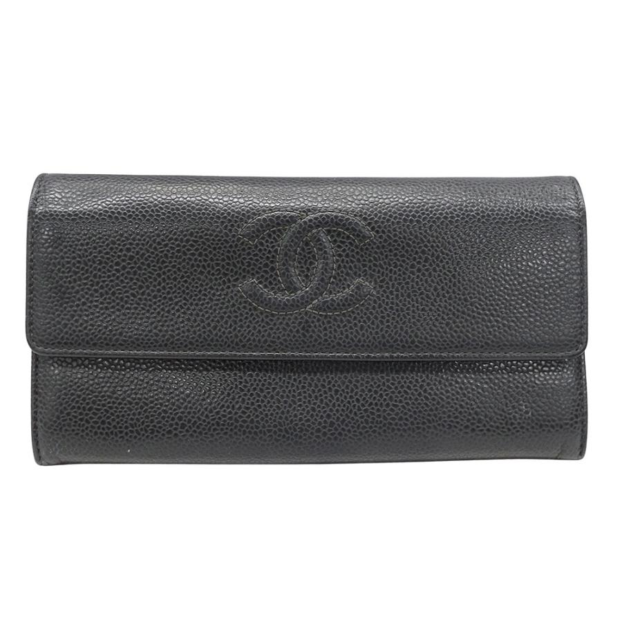 CHANEL（シャネル） 財布 レディース ブランド 長財布 キャビアスキン