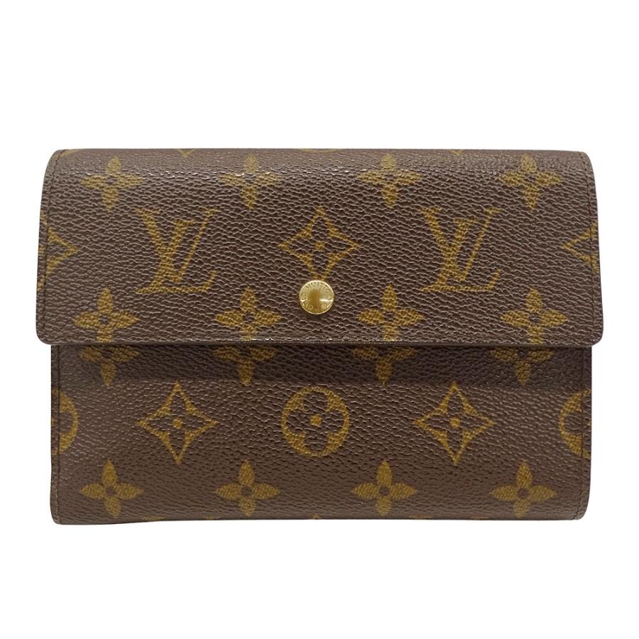 ルイ・ヴィトン LOUIS VUITTON 財布 レディース メンズ ブランド 三つ折り財布 モノグラムキャンバス ポルトトレゾール・エテュイシェキエ ブラウン M61200 大きめ おしゃれ ロゴ ヴィンテージ 【中古】 LOUIS VUITTON（ルイ・ヴィトン） 財布 レディース メンズ ブランド 三