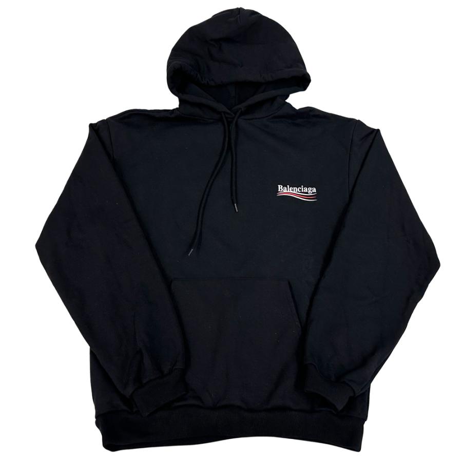 美品バレンシアガ　パーカー　ブラック　L BALENCIAGA（バレンシアガ） パーカー レディース ブランド コットン