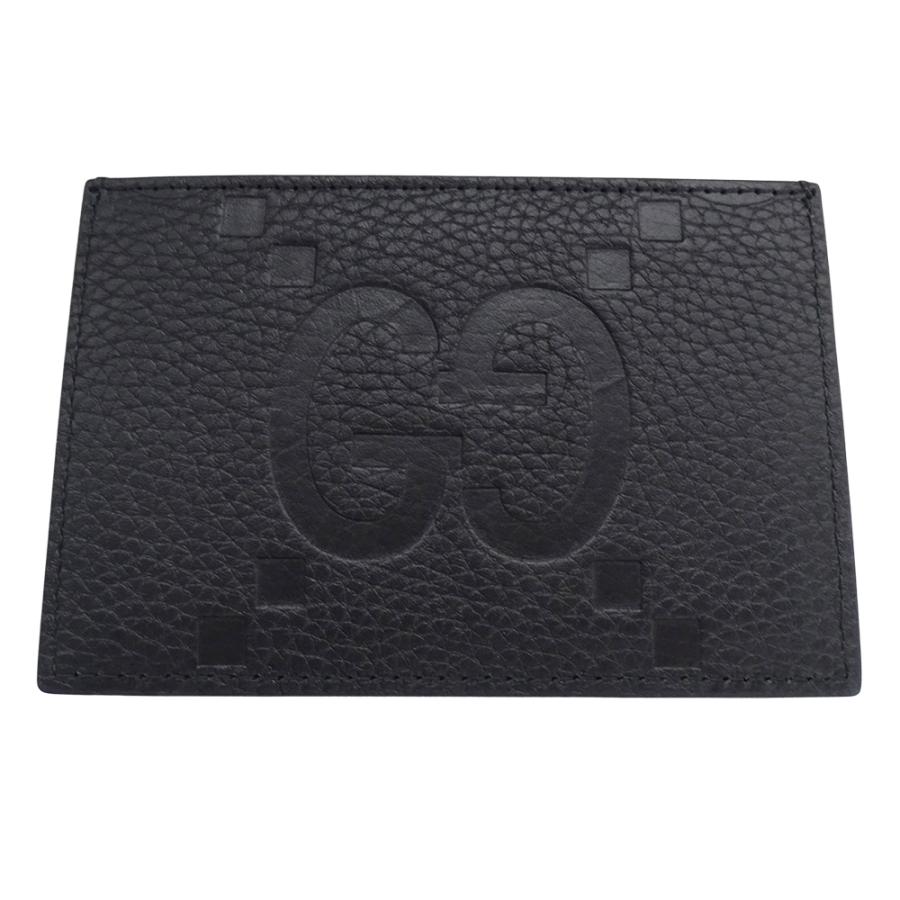 グッチ GUCCI カードケース レディース メンズ ブランド ジャンボGG マキシ レザー ブラック 812681 コンパクト