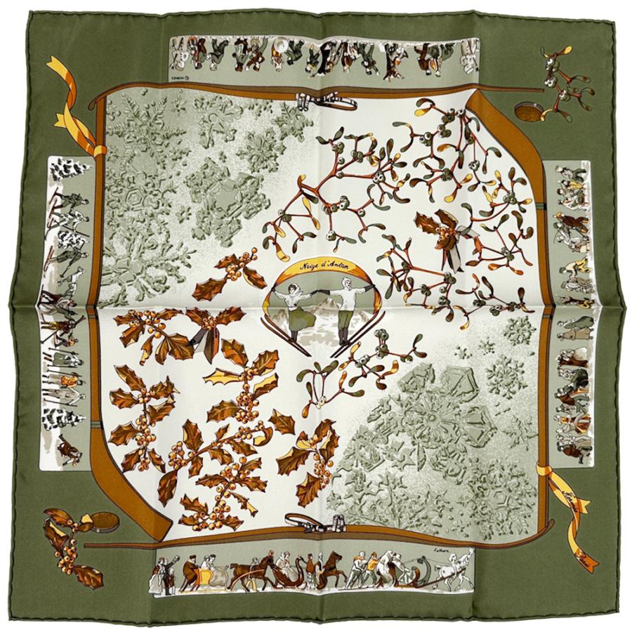 HERMES（エルメス） スカーフ プチカレ Neige d'Antan 去年の冬