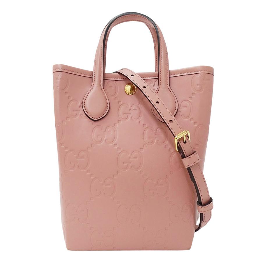 【未使用品】グッチ(Gucci) 2WAY ハンドバッグ レザー ピンク GUCCI（グッチ） バッグ レディース ブランド ハンドバッグ ショルダー