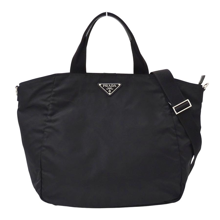 PRADA プラダ ナイロン 2way トートバッグ ショルダーバッグ ブラック PRADA（プラダ） バッグ レディース メンズ ブランド トートバッグ