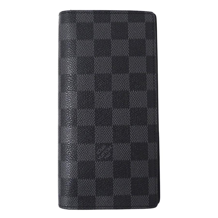 【良品】ルイヴィトン ダミエグラフィット ブラザ 長財布 メンズ ブラック LOUIS VUITTON（ルイ・ヴィトン） 財布 ダミエ グラフィット メンズ