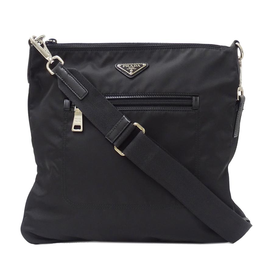 【Gカード付】PRADA プラダ ナイロン ショルダーバッグ BT0715 黒 PRADA（プラダ） バッグ メンズ ブランド ショルダーバッグ ナイロン