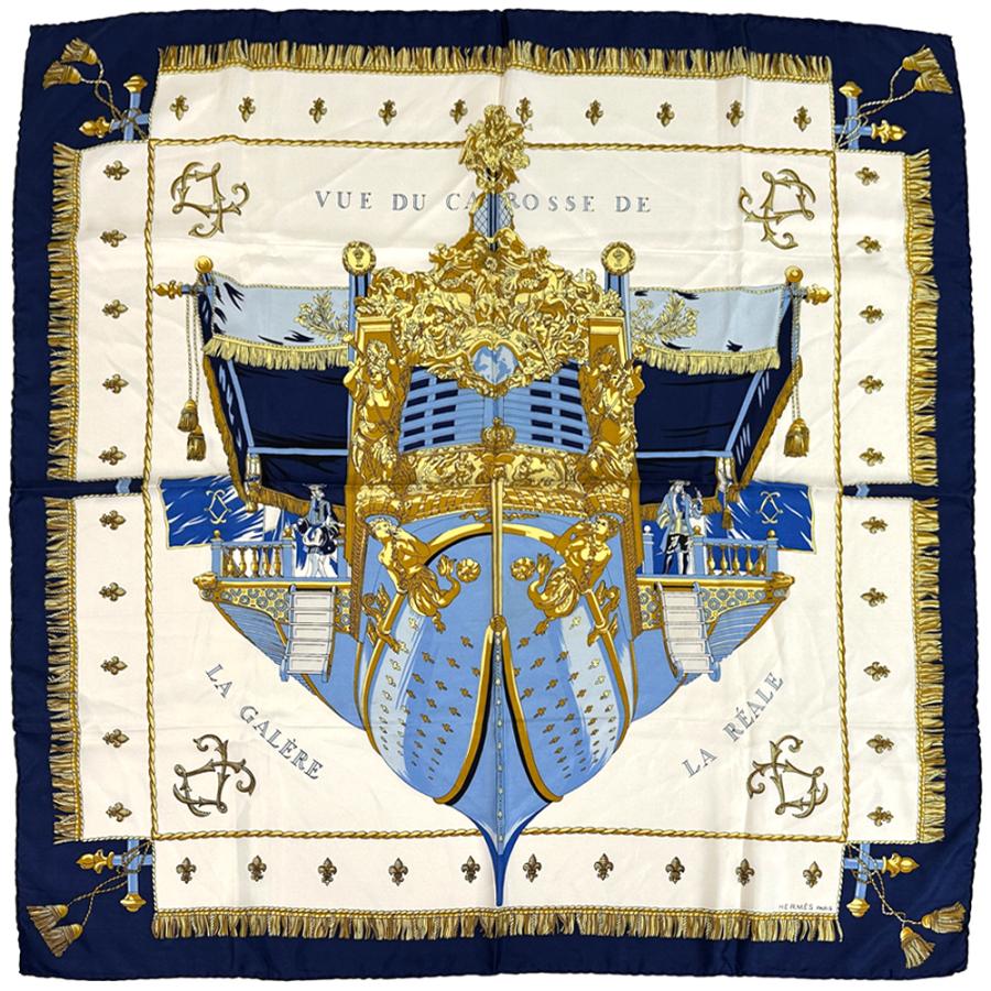 HERMES（エルメス） スカーフ VUE DU CARROSSE DE LA GALERE LA REALE