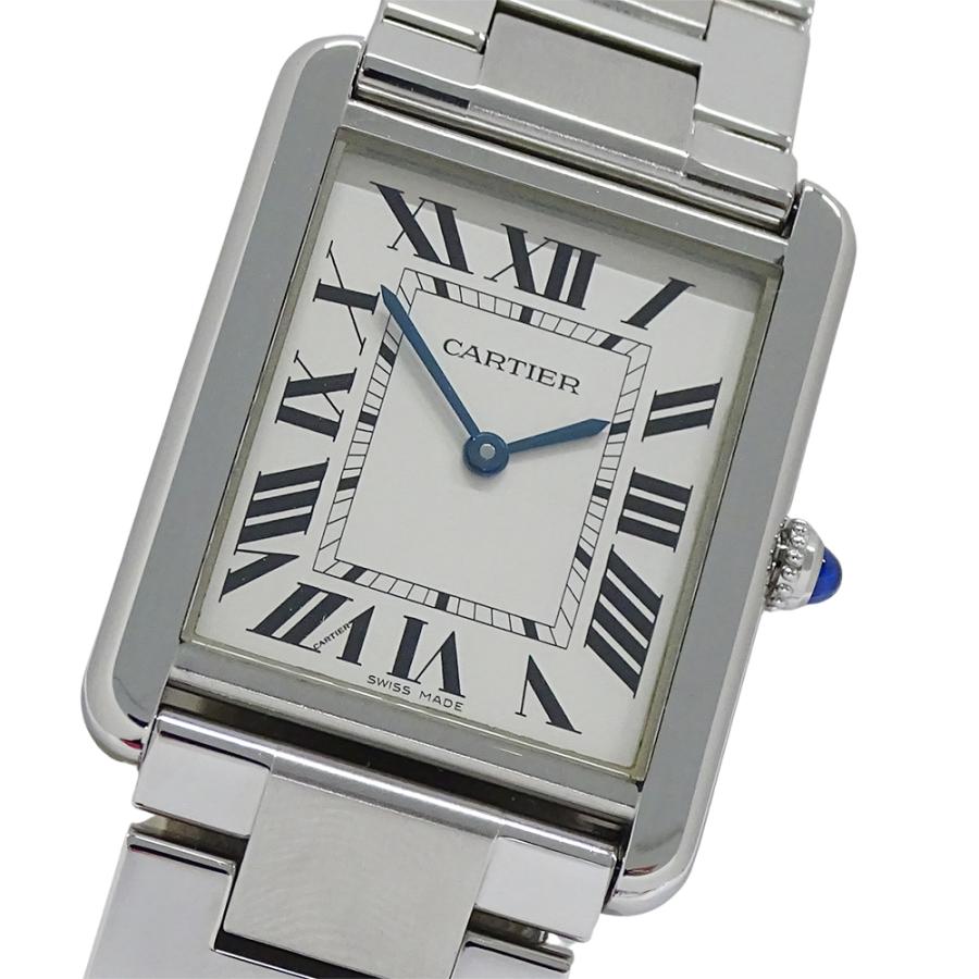☆良品★保証書付き【CARTIER】カルティエ タンクソロ LM W5200014 クォーツ メンズ_706643 Cartier（カルティエ） 時計 メンズ ブランド タンクソロ LM クオーツ