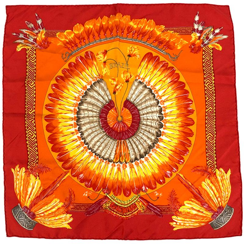 HERMES（エルメス） スカーフ プチカレ BRAZIL ブラジル レディース