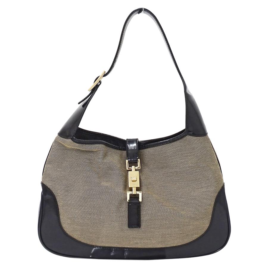 GUCCI グッチ ジャッキー ワンショルダーバッグ キャンバス×レザー GUCCI（グッチ） バッグ レディース ブランド ショルダーバッグ