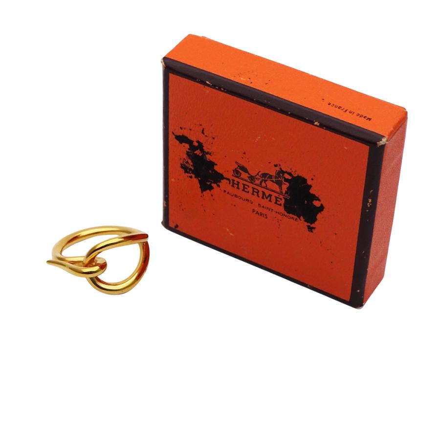 超美品 エルメス スカーフリング ジャンボ メタル ゴールド HERMES（エルメス） スカーフリング ジャンボ レディース ブランド