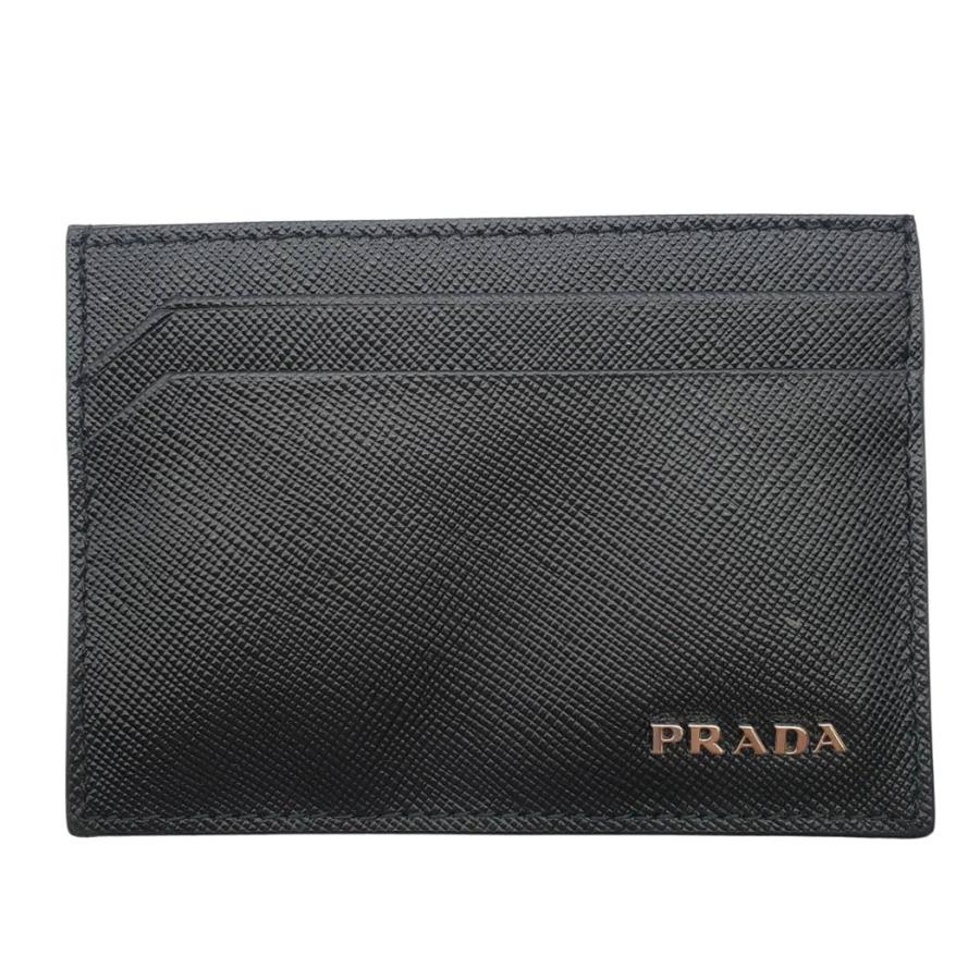 PRADA（プラダ） カードケース メンズ ブランド サフィアーノ ブラック
