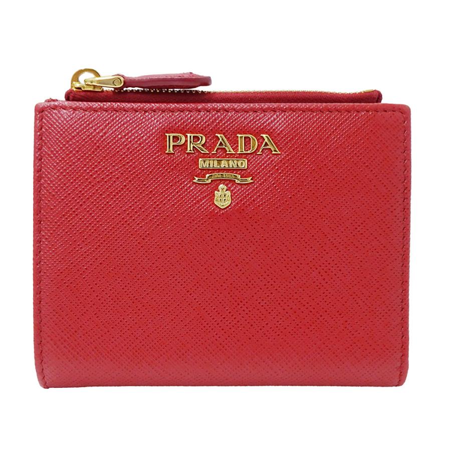 PRADA（プラダ） 財布 レディース ブランド 二つ折り財布 サフィアーノ