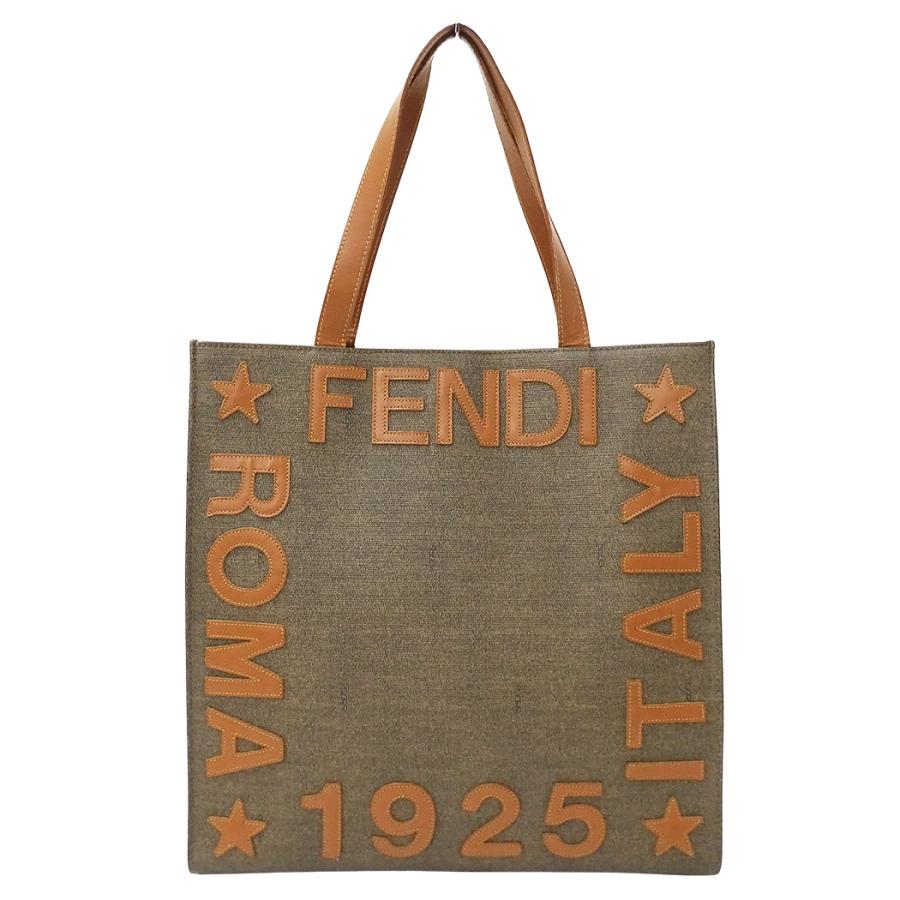 〚良品〛FENDI フェンディ トートバッグ 茶色 大容量 ベージュ　ビジネス FENDI（フェンディ） バッグ レディース ブランド トートバッグ