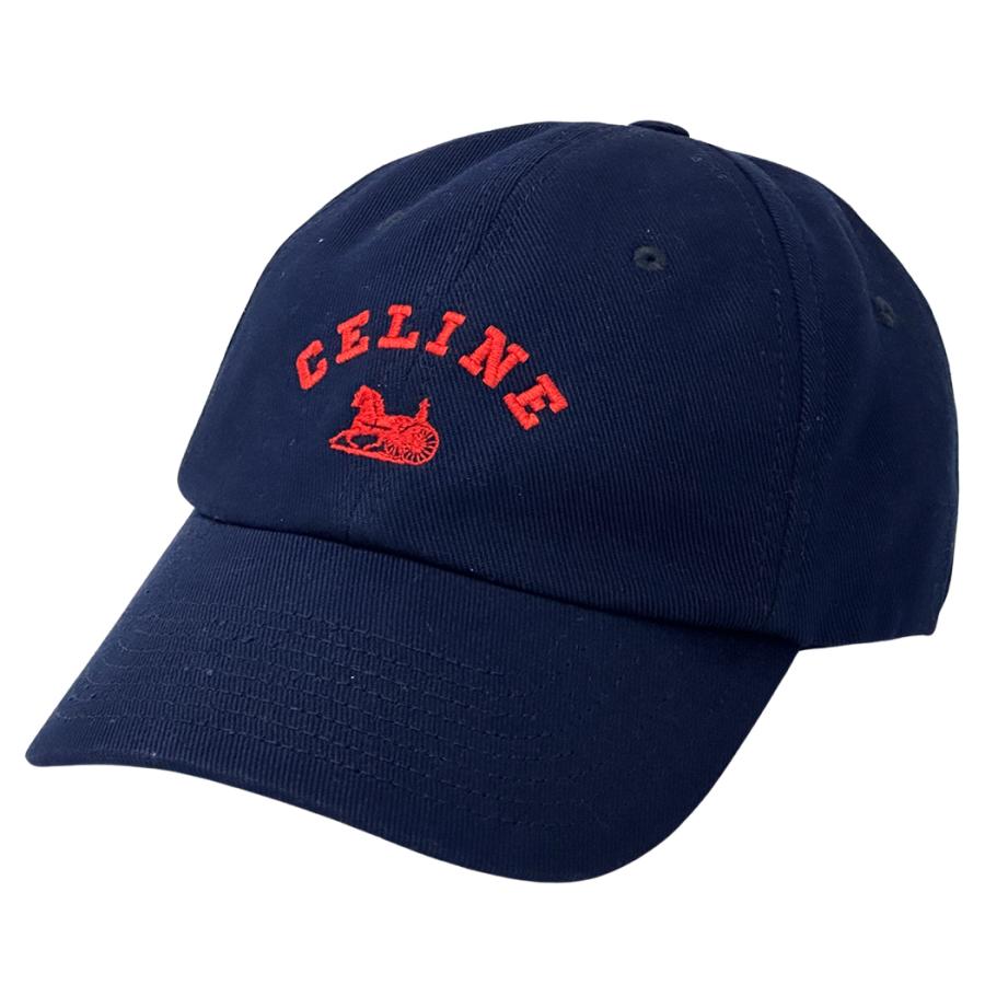 CELINE（セリーヌ） キャップ レディース ブランド コットン ネイビー