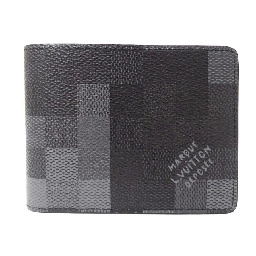 現行✨極美品✨ルイヴィトン ダモフラージュ ポルトフォイユ スレンダー ICタグ LOUIS VUITTON（ルイ・ヴィトン） 財布 メンズ ブランド 二つ折り財布