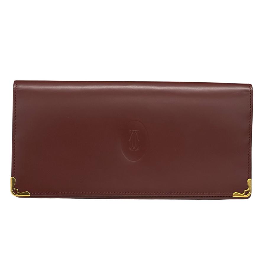 Cartier カルティエ レザー 長財布 レッド Cartier（カルティエ） 財布 レディース メンズ ブランド 長財布