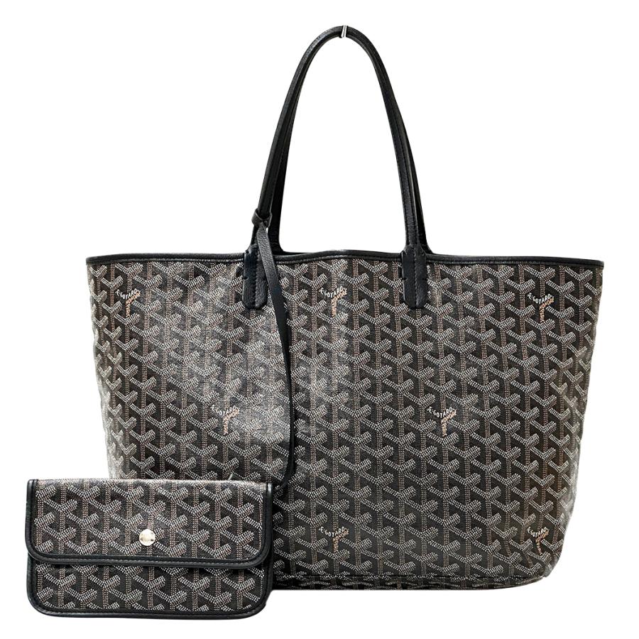 GOYARD サンルイPM ブラック　トートバッグ　ポーチ　ケアカード付き GOYARD（ゴヤール） バッグ レディース ブランド トートバッグ
