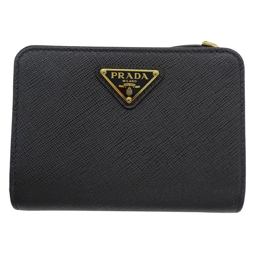 PRADA プラダ 財布 レディース ブランド 二つ折り財布 サフィアーノ  